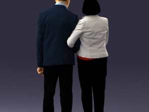 married couple grandparents 0459 3D Model