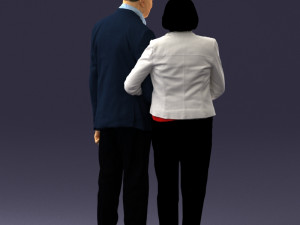married couple grandparents 0459 3D Model