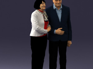 married couple grandparents 0459 3D Model