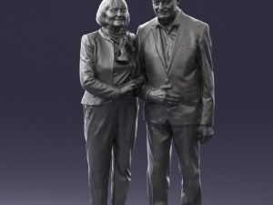 married couple grandparents 0459 3D Model