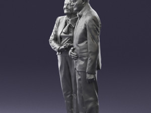 married couple grandparents 0459 3D Model