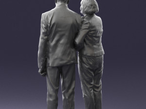 married couple grandparents 0459 3D Model