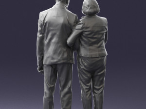 married couple grandparents 0459 3D Model