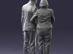 married couple grandparents 0459 3D Model