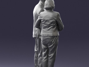 married couple grandparents 0459 3D Model