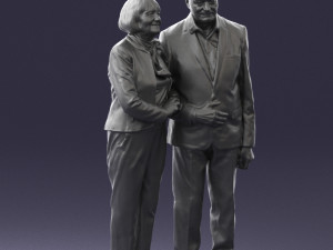 married couple grandparents 0459 3D Model