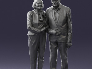 married couple grandparents 0459 3D Model