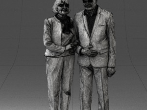 married couple grandparents 0459 3D Model