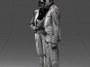 married couple grandparents 0459 3D Model