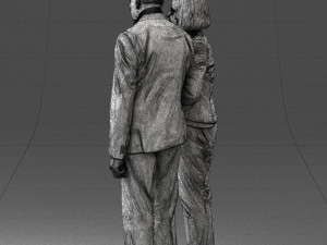 married couple grandparents 0459 3D Model