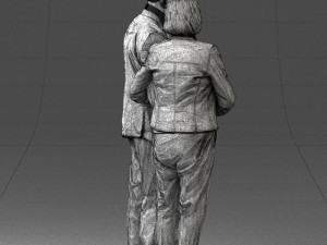 married couple grandparents 0459 3D Model