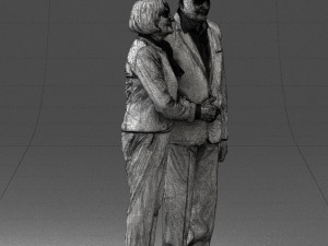 married couple grandparents 0459 3D Model