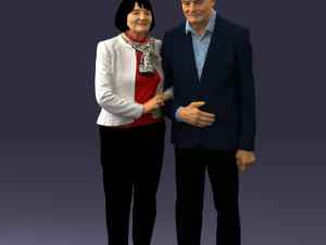 已婚夫妇祖父母 0459 3D 打印准备就绪 3D 打印模型