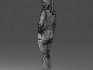 woman in blue suit 0473 3d print ready 3D Print Model