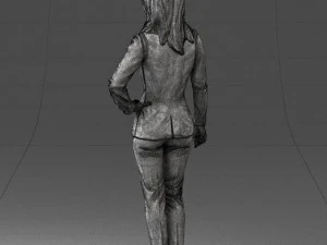 woman in blue suit 0473 3d print ready 3D Print Model