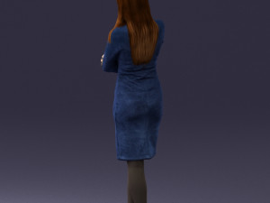 woman in denim skirt 0469 3d print ready 3D Принт Модель