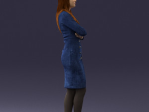 woman in denim skirt 0469 3d print ready 3D Принт Модель