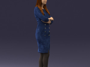 woman in denim skirt 0469 3d print ready 3D Принт Модель