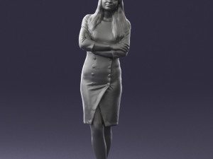 woman in denim skirt 0469 3d print ready 3D Принт Модель