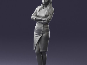 woman in denim skirt 0469 3d print ready 3D Принт Модель