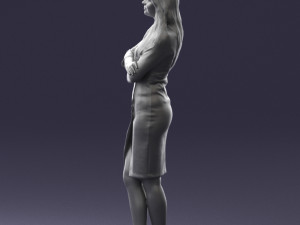 woman in denim skirt 0469 3d print ready 3D Принт Модель