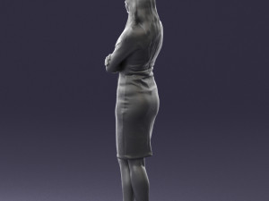 woman in denim skirt 0469 3d print ready 3D Принт Модель
