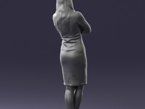 woman in denim skirt 0469 3d print ready 3D Принт Модель