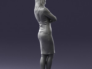 woman in denim skirt 0469 3d print ready 3D Принт Модель