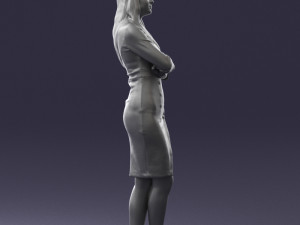 woman in denim skirt 0469 3d print ready 3D Принт Модель