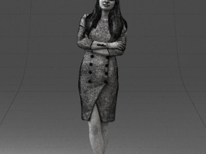 woman in denim skirt 0469 3d print ready 3D Принт Модель
