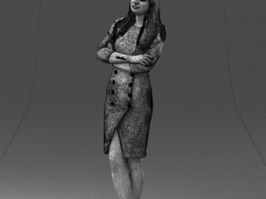 woman in denim skirt 0469 3d print ready 3D Принт Модель