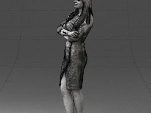 woman in denim skirt 0469 3d print ready 3D Принт Модель