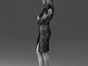 woman in denim skirt 0469 3d print ready 3D Принт Модель