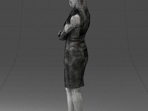 woman in denim skirt 0469 3d print ready 3D Принт Модель