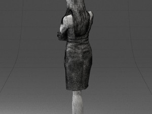 woman in denim skirt 0469 3d print ready 3D Принт Модель