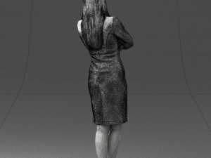 woman in denim skirt 0469 3d print ready 3D Принт Модель