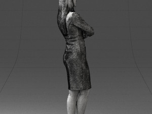 woman in denim skirt 0469 3d print ready 3D Принт Модель