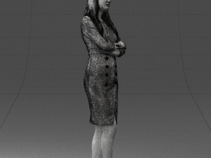 woman in denim skirt 0469 3d print ready 3D Принт Модель