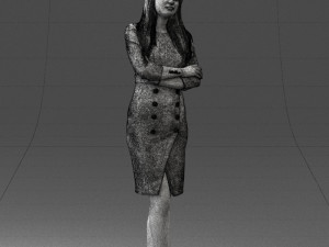 woman in denim skirt 0469 3d print ready 3D Принт Модель