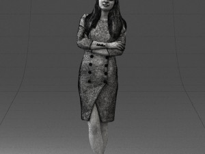 woman in denim skirt 0469 3d print ready 3D Принт Модель