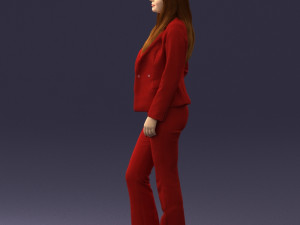 girl in red suit 0468 Modelo 3D