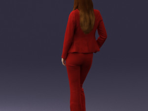 girl in red suit 0468 Modelo 3D