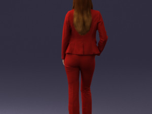 girl in red suit 0468 Modelo 3D