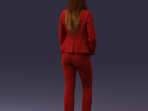 girl in red suit 0468 Modelo 3D