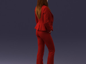 girl in red suit 0468 Modelo 3D