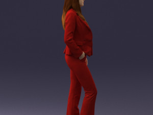 girl in red suit 0468 Modelo 3D