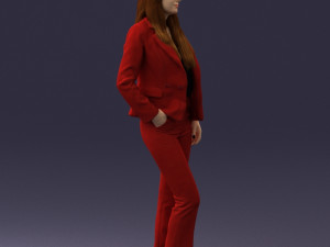 girl in red suit 0468 Modelo 3D