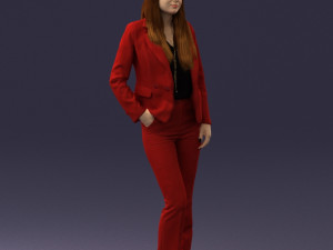 girl in red suit 0468 Modelo 3D