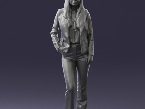 girl in red suit 0468 Modelo 3D
