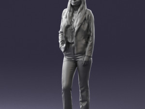 girl in red suit 0468 Modelo 3D
